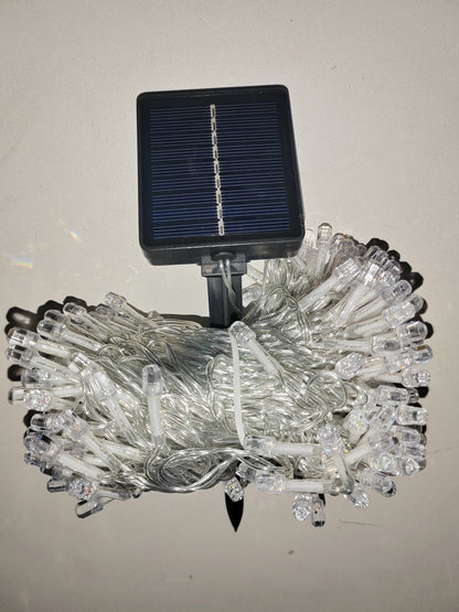 🌟Luz navideña solar de 25 metros en multicolor - Fotos reales